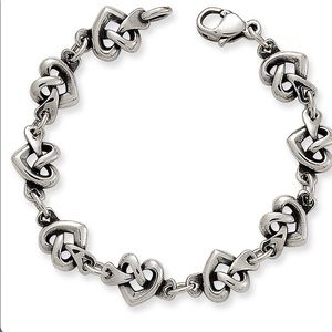 Heart knot bracelet
